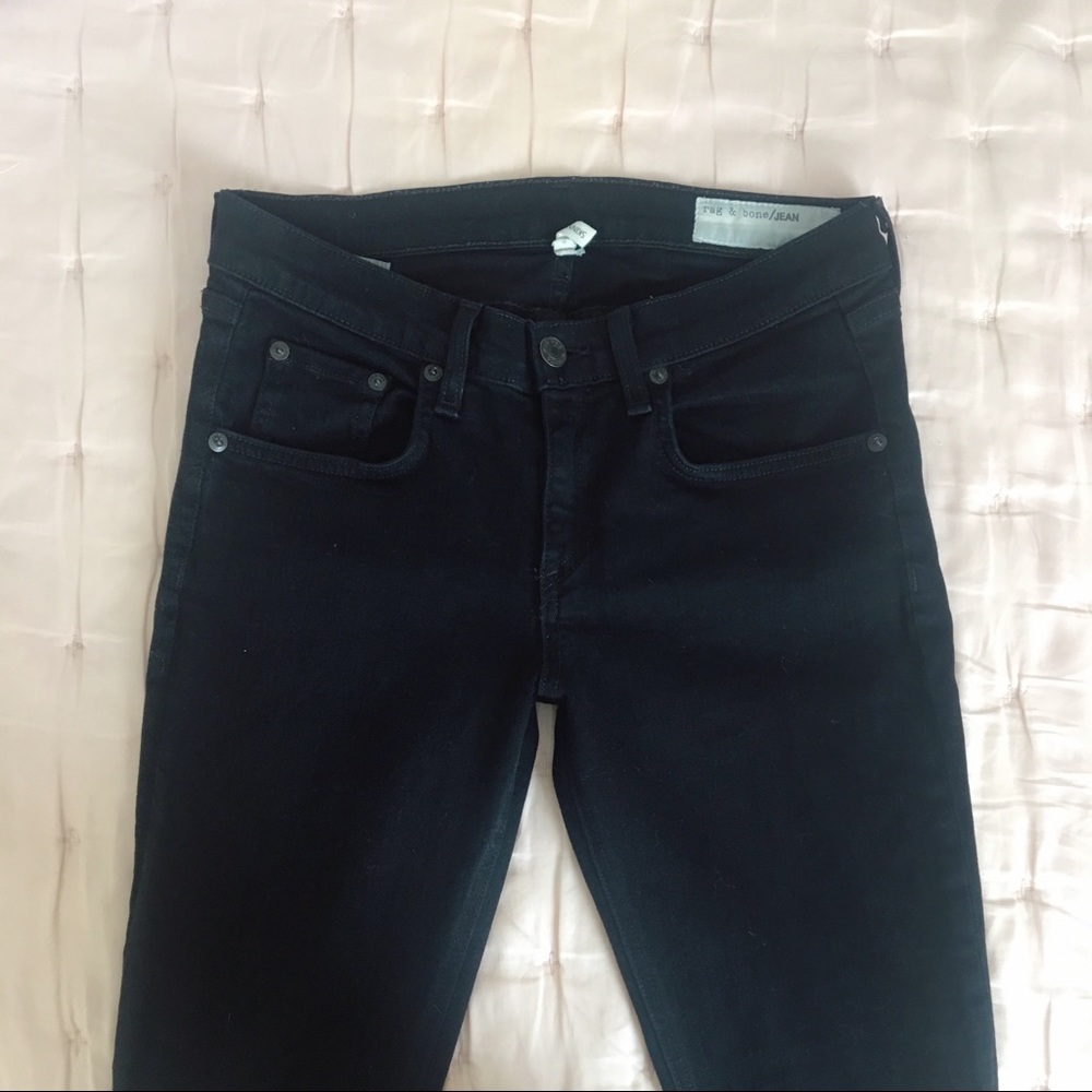 Rag & Bone Size 26 Black Skinny Jeans